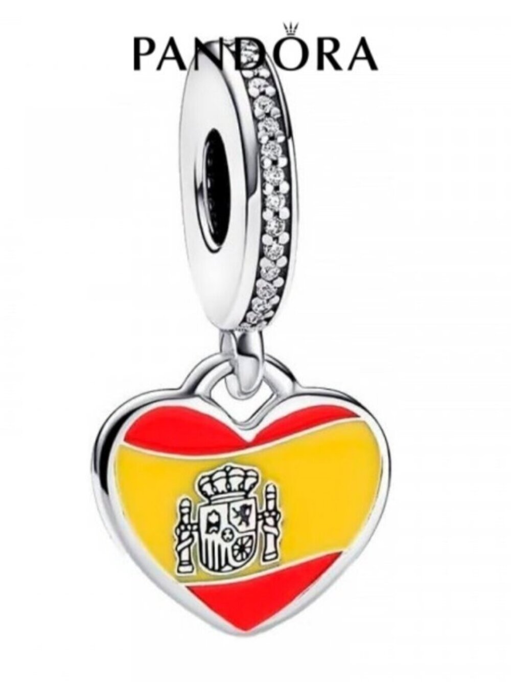 Pandora Spain Flag Pendant Charm